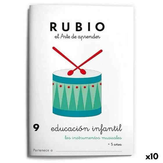 Тетрадь для раннего детства Cuadernos Rubio Nº9 A5 испанский 10 штук