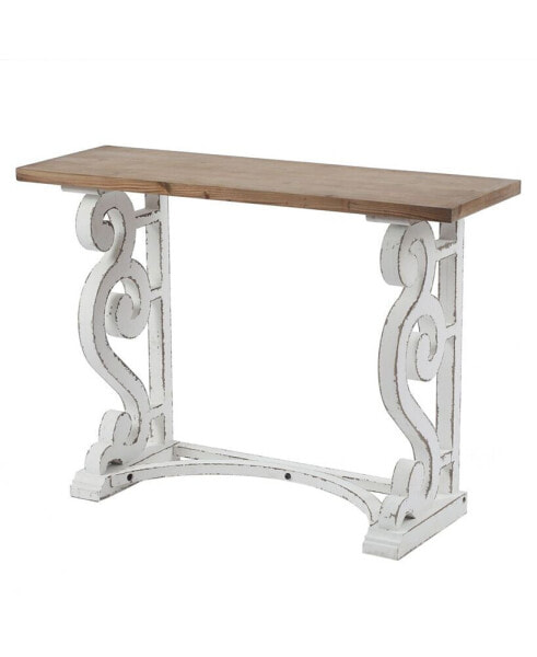 Wood Rustic Vintage-Inspired Console And Entry Table