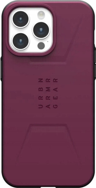 UAG Etui UAG Civilian MagSafe do iPhone 15 Pro Max - purpurowe