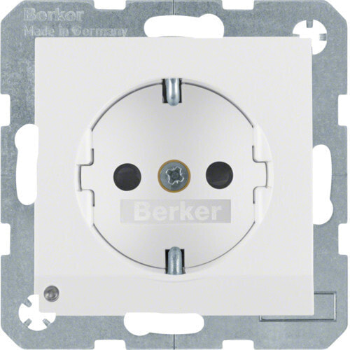 Berker 41091909 - Type F - White - Thermoplastic - Status - IP20 - IEC 60884-1 - VDE 0620-1