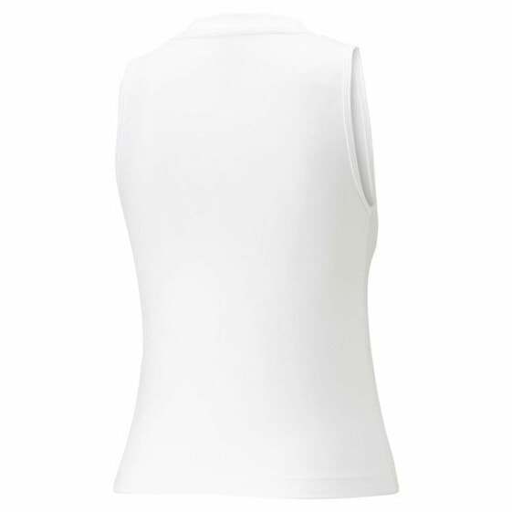 Women's Sleeveless T-shirt Puma Ess+ Love Is Love Sl White