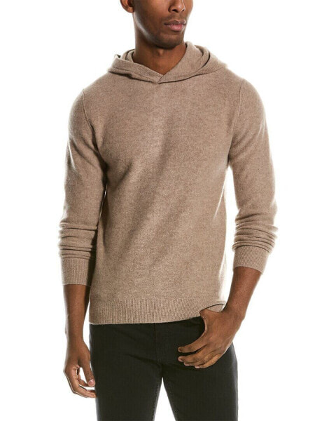 Vince Boiled Cashmere Hoodie Men's Beige Xs