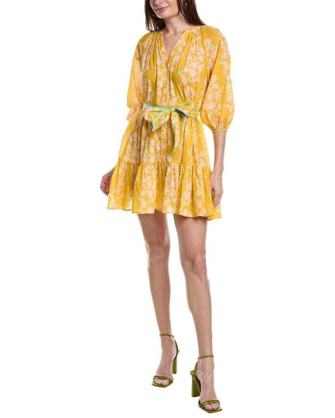 Shoshanna Button-Down Tunic Women's Yellow M