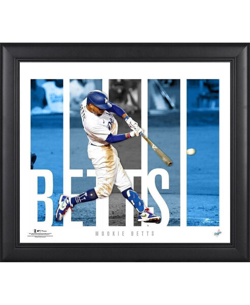 Коллаж с панелями игрока Mookie Betts Los Angeles Dodgers Fanatics 15" x 17" оформленный
