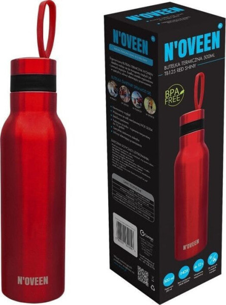 Noveen Butelka Termiczna NOVEEN TB125 Red Shiny 500 ml