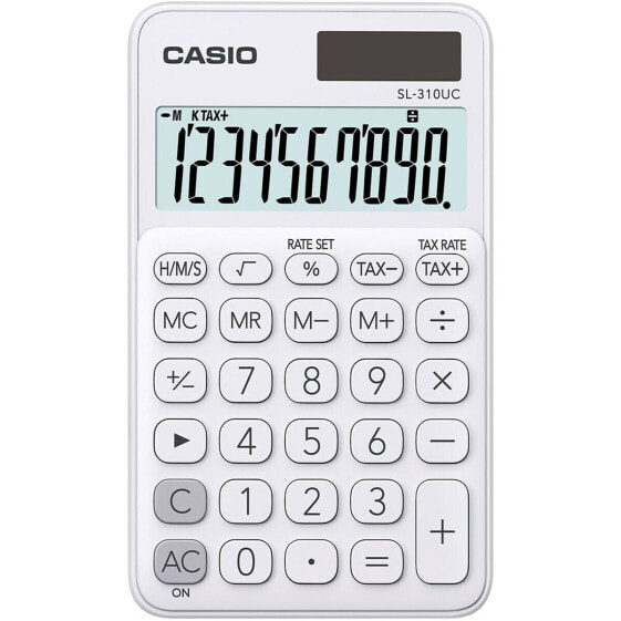 Калькулятор Солнечный Casio SL-310UC-WE Белый Пластик 7 x 0,8 x 11,8 см