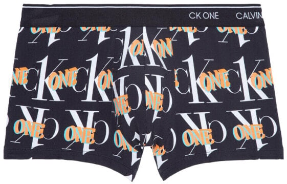 Трусы мужские с логотипом Calvin Klein One, черного цвета, низкая талия, NB2225-J8N