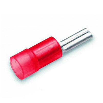 Cimco 180222 - Butt connector - Straight - Female - Red - Steel - Tin-plated steel