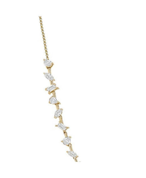Alev Jewelry aJ by ALEV Multi Shape White Topaz Necklace