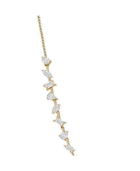 AJ by ALEV Multi Shape White Topaz Necklace