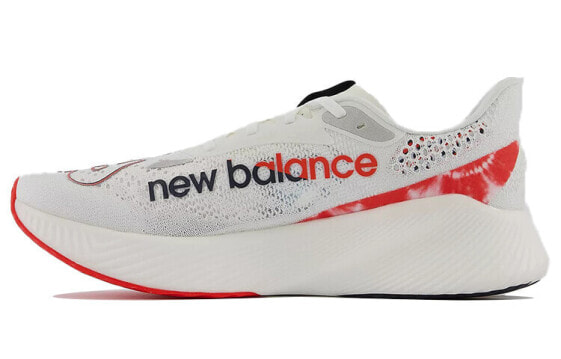 New Balance NB FuelCell RC Elite v2 轻便透气 低帮 跑步鞋 男款 白红色 / Кроссовки New Balance NB MRCELZ2