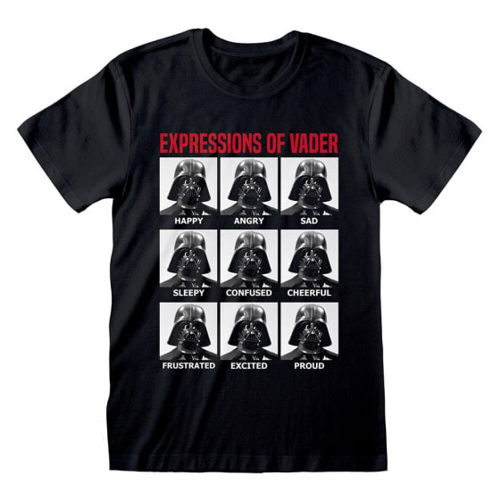 HEROES Official Star Wars Expressions Of Vader short sleeve T-shirt