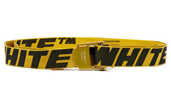 Ремень мужской OFF-WHITE 2.0 Industrial Yellow Belt 3.5 см