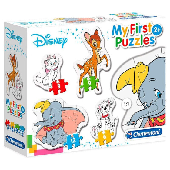 CLEMENTONI Disney Animal Friends My First Puzzle 3-6-9-12 Pieces