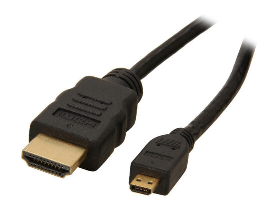 StarTech.com HDMIADMM6 6 ft. Black Connector A: 1 - HDMI® (19 pin) Male Connect