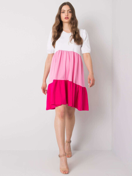 Sukienka-RV-SK-6764.64-biało-różowy
