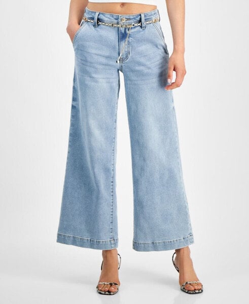 Women's Zoya Cropped Wide-Leg Jeans