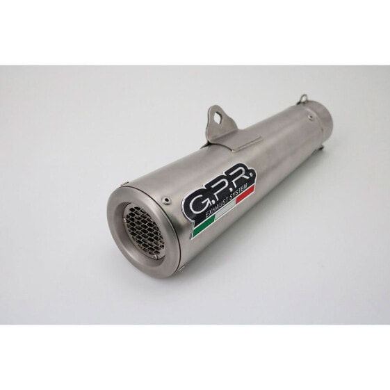 GPR EXHAUST SYSTEMS Hurricane Royal Enfield Himalayan 410 21-22 Ref:E5.ROY.9.CAT.HUR Homologated Stainless Steel Cone Muffler