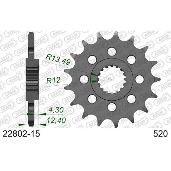 AFAM 22802 Front Sprocket