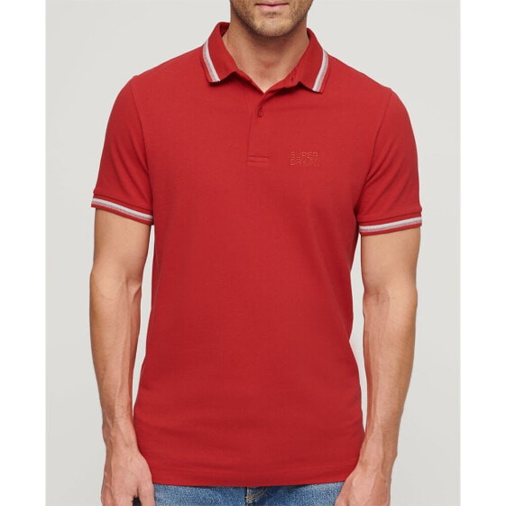 SUPERDRY Sportswear Relaxed Tipped short sleeve polo