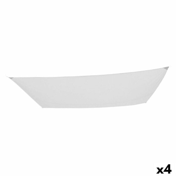 Навесы Aktive Треугольный Белый 300 x 0,5 x 400 cm (4 штук)