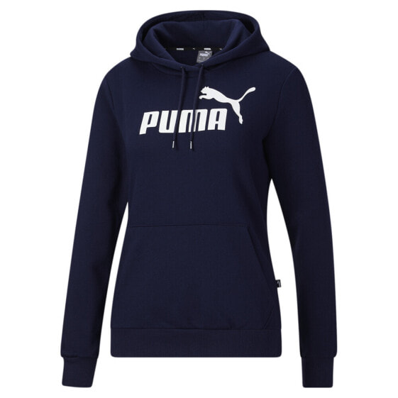 Худи Puma Ess Logo Pullover  Women's Синее
