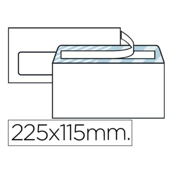 Конверты белые Liderpapel SB09 из бумаги 115 x 225 мм (25 штук)