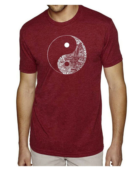 Mens Premium Blend Word Art T-Shirt - Yin Yang