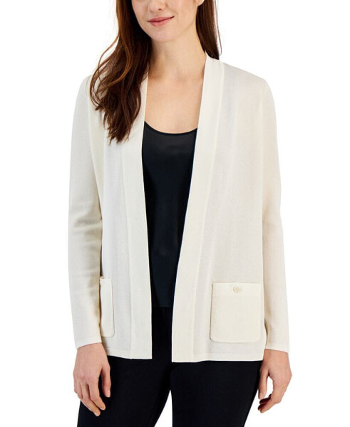 Petite Malibu Open-Front Cardigan