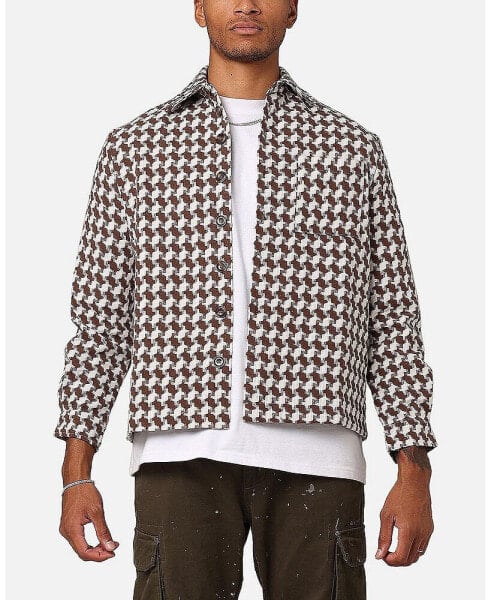 Men's Jacquard Weave Shacket