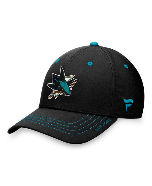 Men's Black San Jose Sharks Authentic Pro Rink Flex Hat