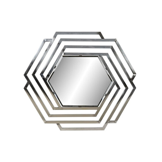 Настенное зеркало DKD Home Decor Стеклянный Серебристый Нержавеющая сталь Shabby Chic (71 x 2 x 81 cm)