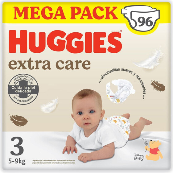 Подгузники HUGGIES Extra Care размер 3 96 штук
