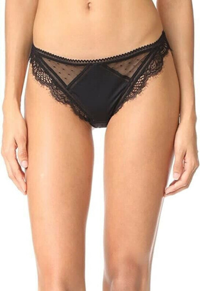 Thistle & Spire 187366 Womens Amore Cheeky Bikini Panties Black Size Large
