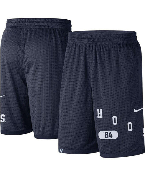 Men's Navy Virginia Cavaliers Wordmark Performance Shorts