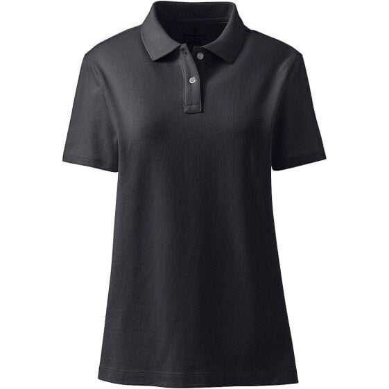 Women's School Uniform Short Sleeve Feminine Fit Mesh Polo Shirt