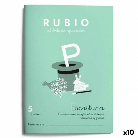 Тетрадь для письма и каллиграфии Cuadernos Rubio Nº05 A5 испанский (10 штук) 20 листов