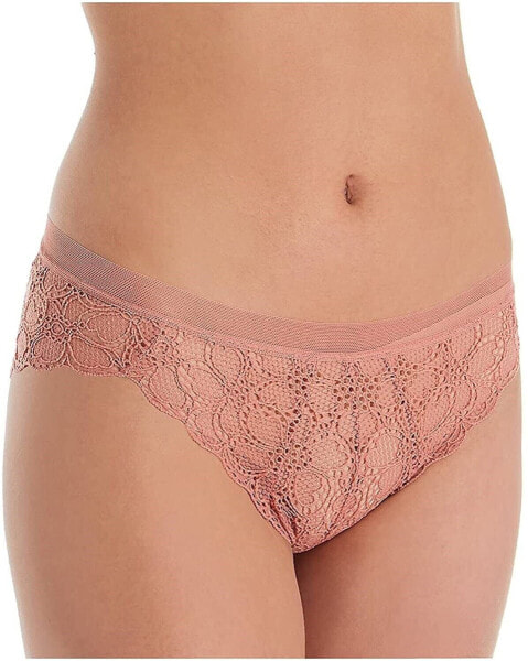 DKNY 268197 Women's Superior Whisky Rose Lace Bikini Panty Underwear Size XL