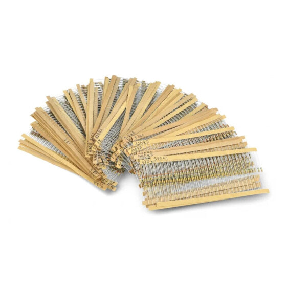 Set of THT 1 / 4W resistors described - 2640pcs