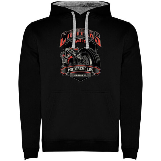 KRUSKIS Choppers Motorcycles Two Colour hoodie