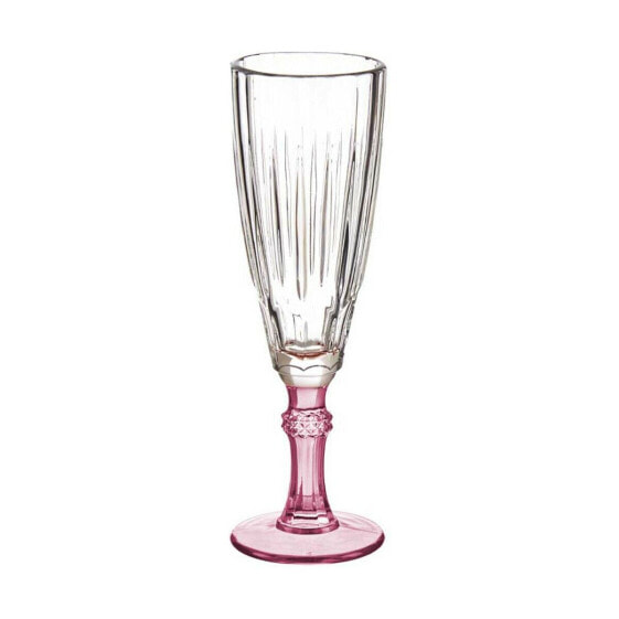 Бокал для шампанского Стеклянный Розовый 6 штук (170 ml)
