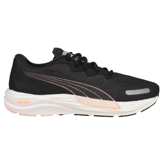 Puma Velocity Nitro 2 Running Womens Black Sneakers Athletic Shoes 376262-05