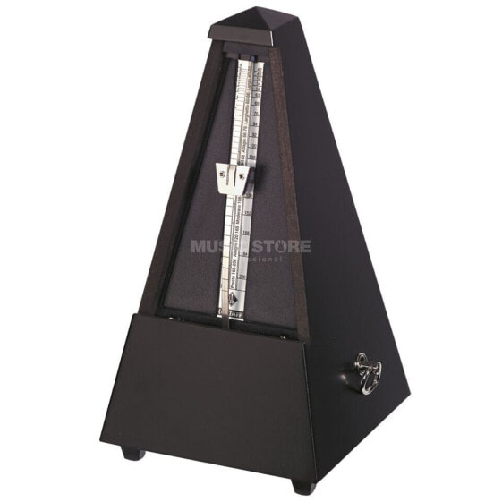 Wittner M 806 M Metronom without Bell Wood Body, Pyramid Form, Black