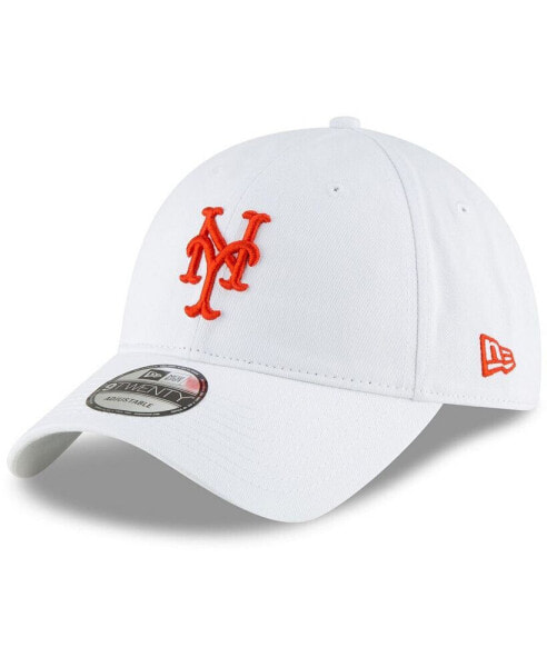 Men's White New York Mets Fashion Core Classic 9Twenty Adjustable Hat