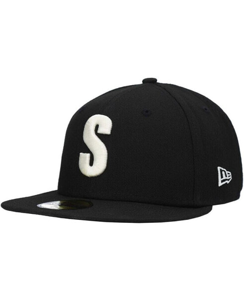 Men's Black Seattle Mariners Cooperstown Collection Turn Back The Clock Steelheads 59FIFTY Fitted Hat