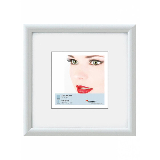 Walther Design KW220H - Plastic - White - Single picture frame - 13 x 13 cm - Square - 213 mm