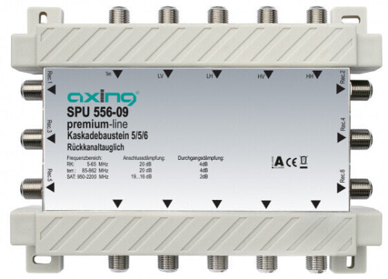 Axing SPU 556-09 - Разветвитель кабеля - 950 - 2200 МГц - Серый - F - 170 мм - 40 мм
