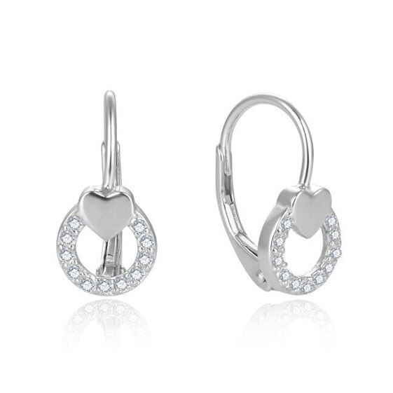 Серьги Beneto Heart AGUC2701 Silver