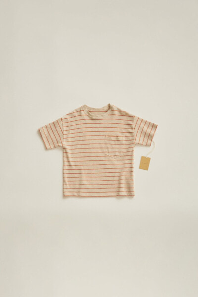 Timelesz- striped linen blend t-shirt