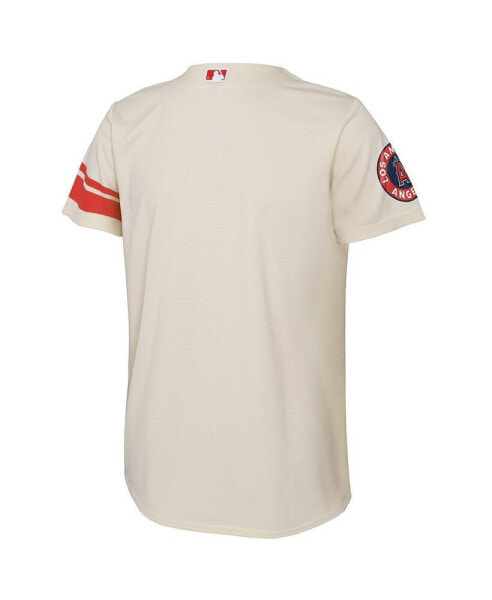 Big Boys Cream Los Angeles Angels 2022 City Connect Replica Team Jersey